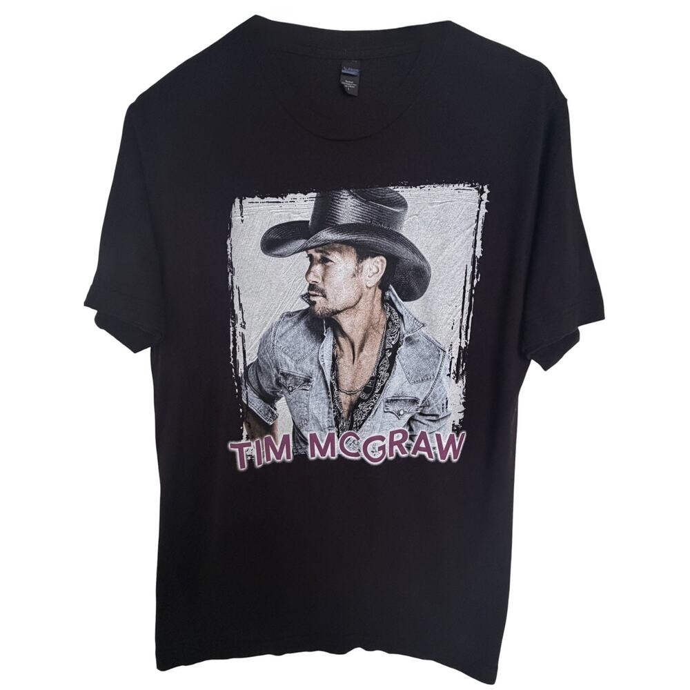 Tim McGraw Sundown Heaven Town 2014 Tour Tee Black Mens L